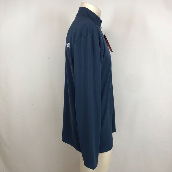 THE NORTH FACE - MEN'S MEDIUM - SHADY BLUE THE AMBITION 1/4 ZIP PULL-OVER - Picture 4 of 9